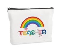 WRNZL Teacher Appreciation Gifts for Women Christmas End of Year Retirement Thank You Back To School Graduation Easter Mothers Day Halloween Birthday Thanksgiving Gifts for Teacher Makeup Bag