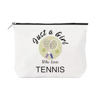 WRNZL Tennis Gifts for Women Girls, Fun Tennis Players Themed Accessories Makeup Bag Gifts Ideal for Christmas Birthday Mothers Day Xmas Stocking Fillers Valentines Retirement Graduation Presents