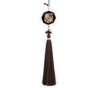 Wroclaw Coat of Arms Automotive Interior Mirrors Hanging Crystal Pendant Lucky Charm Car Rearview Ornament Hexagon