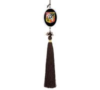 Wroclaw Coat of Arms Automotive Interior Mirrors Hanging Crystal Pendant Lucky Charm Car Rearview Ornament Ellipse