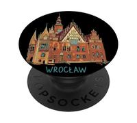 Wroclaw Poland Travel Souvenir City Landmark Gift PopSockets Adhesive PopGrip