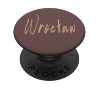 Wroclaw Poland Vintage elegant design PopSockets Adhesive PopGrip