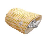 Wrohto Cat Sleeping Bag Bed, Winter Cat Nest, Barrel-Shaped Cat Bed, Warm Pet Sack, Outdoor Kitten Bed, Soft Cat Sleeping Nest, Pet Sack For Cats, Small Animal Nest, Round Cat Bed,