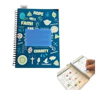 Wrohto Christian Planner, Religious Learning Planner for Men, Women, Academic Journal Notebook, 8.2x11 Inches 350g Catholic Study Journal for School, Church, Prayer Notes