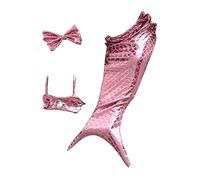 Wrohto Mermaid Puppy Costumes, Cat Clothes with Bow Headband and Halter Neck Top, Kitten Outfit for Puppy and Cats, Creative Funny Photo Props