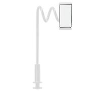 Wrohto Phone Holder Bed, Gooseneck Phone Stand for Bed Laying Down, 360-Degree Rotation Flexible Clip, Non-Slip Quick-Release Mount Clamp Overhead for Recipe Reading