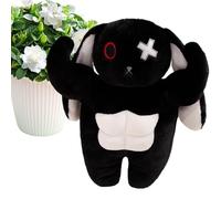 Wrohto Rabbit Plush, Scary Muscle Bunny Standing Plush Toys for Adults, Soft Huggable Doll Throw Pillow, Bedside Sofa Decoration, Car Travel Buddy, Desk Shelf Ornament