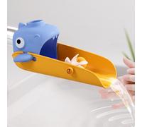 Wrohto Sink Extender - Shark Design Long Extend Water Faucet Extender - Sink Attachment, Bathroom Sink Spout Wash Helper for Kitchen Bathtub