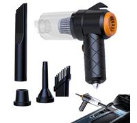 Wrohto Small vacuum with window breaker, Cordless portable vacuum, Car interior vacuum, Rechargeable handheld vacuum, Car vacuum with accessories, Multipurpose portable car vacuum