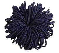 WROLY Hair Bands for Women, Ponytail Holders, Hair Bobbles Hair Ties 4 mm, Hairbands Perfect for Women and Girls (50-Hair Bands (Navy Blue))