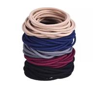 WROLY Hair Bands, Hair Bands For Women, Ponytail Holders, Hair Bobbles Hair Ties 4mm, Hairbands Hair Bands For Girls, Hair Bobbles Elastic Hair Bands, Perfect for Women and Girls (50-Multi-Colored)