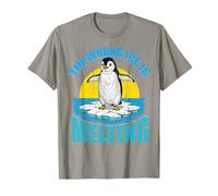Wrong Ice is Melting Funny Penguin Political Protest Humor T-Shirt