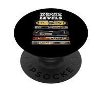 Wrong On So Many Levels Funny Spirit Bubble Level Pun Joke PopSockets Adhesive PopGrip