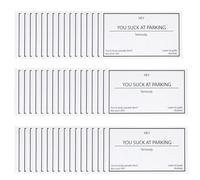 Wrong Parking Sticky Note - Sucks With Parking Cards - Wrong Parking Cards | Bad Parking Business Cards, Note Tickets, Funny Street Cards
