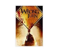 Wrong Turn Posters Classic Thriller Movie Vintage Film 5 Canvas Poster Wall Art Decor Print Picture Paintings for Living Room Bedroom Decoration 08x12inch(20x30cm)