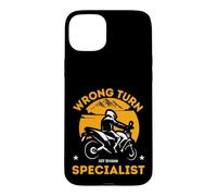 Wrong Turn Specialist Motorcycle Adventure ADV Biker Vintage Case for iPhone 15 Plus