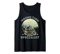 Wrong Turn Specialist Motorcycle Adventure ADV Biker Vintage Tank Top