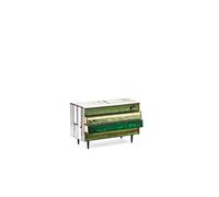Wrongwoods Chest of Drawers L10.9 White/ Green
