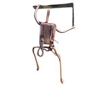 Wrought Iron Climber Figure - Metal Art Adventurer Sculpture Modern, Creative Table Top Home Accessory | Handmade Art Object with Fine Workmanship, Elegant Sculpture for Office, Bar, Living