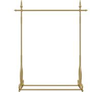 Wrought Iron Coat Rack, Sturdy Multi-Functional Garment Stand for Clothing Store Display and Living Room Organization