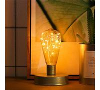 Wrought iron copper wire can send best friends birthday, Christmas, Thanksgiving, bedroom decoration bedside lamp (cylinder shaped).