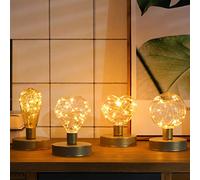 Wrought iron copper wire can send best friends birthday, Christmas, Thanksgiving, bedroom decoration bedside lamp (love usb).