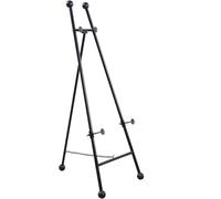 Wrought Iron Display StandRetro Easel for Outdoor Promots 50x150cm Black Showcase for Events Signa and Marketing Activities