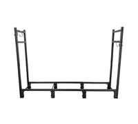 Wrought Iron Firewood Rack Log Holder for Tidy Wood Piles 44.8x9.8x31.5inch