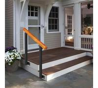 Wrought Iron Handrail, Fits 2 or 3 Steps Side Wall Mounted Outdoor Stair Railing Front Porch Hand Rail for Outside and Indoor Steps, House Entrance Hand Railings ( Color : Height 95cm , Size : 100cm/4