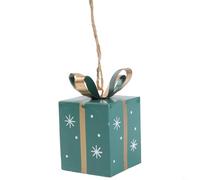 Wrought Iron Holiday For Tree Ornament with Rustic Country Appeal and Handcrafted Detailing for Traditional Seasonal Decoration and Home Use (Green)