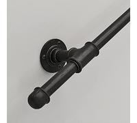 Wrought Iron il Kit with Anti Slip Brackets & Screws Indoor Outdoor Safe il for Stairs & Hallways Iron Railing for Secure Steps