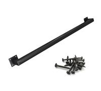 Wrought Iron il Metal Railing for 1/1.5/2/3m Wall Stairs Interior & Exterior Safety Support 200kg Complete Kit (Size: 2.1m)
