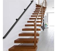 Wrought Iron ils for Stairs - Safe Stair Railings with Wall Brackets for Interior Condo Loft Villa Garden - Hand Rail Banister (Size: 15)
