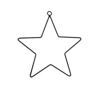 Wrought Iron Metal Stars Stars Wire Wreath Frame Hoop Rings For Handmade Dream Catcher New Year Gift Wreath Frame Hoop