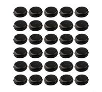 Wrought Iron Patio Chair Feet 30 Pack Plastic Protectors Designed to Enhance Outdoor Furniture Life (Black)