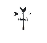 Wrought Iron Rooster Vane, Bird's Nest Outdoor Decoration, Garden Metal Crafts, Roof, Farm Props Wind for Metal Weather Vane(Color 1)