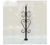 Wrought Iron Stair Handrail Indoor Loft Column Railing Balcony Balustrade Carbon Steel Ironwork Baked Enamel Finish Metal Hardware Assembly