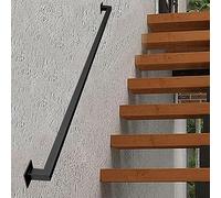 Wrought Iron Stair il 1ft-20ft | Durable Metal Bannister for Stairs | 13ft Long Square Pipe Railing for Stairway Safety & Support