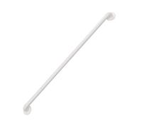 Wrought Iron Stair Railing 1m Banister Kit - Safety il Support with Wall Bracket & Metal Screws - Slide Protection Handle for Tub - White Grab Rail