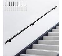 Wrought Iron Stair Railing il, 1-6m Non-Slip Safety Bar Kit, Wall-Mounted Support for Safe Corridors, Durable Staircase Safety Rails (570cm)