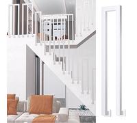 Wrought Iron Staircase Railing Handrails for Indoor Outdoor Steps Non Slip U/M Shaped Guardrail Support Bar 4 Pack