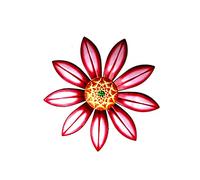 Wrought Iron Sunflower Hanging Pendant Floral Wall Art Decoration Artificial Flower Painted Ornaments Handcrafted Dorm Room Home Decor Art Accents Decor