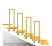Wrought Iron U-Shaped Rail for Outdoor Stairs - Safety Handrail Kit for 1-Step Install, Perfect for Side Walls and Pathways, Durable and Easy to Use