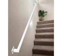 Wrought Iron WallMounted Grab Rail 8.2 FT IndoorOutdoor Safe il for irs & Banisters White Railing for Enhanced Support & Bili Ideal for Seniors & li Aid