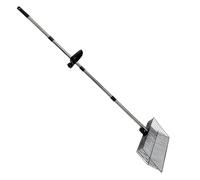 WRQIOO 38cm Large Chicken Poop Scooper with 142cm Handle, Chicken Coop Scoop for Separating Faeces and Rubble From Sand de Chi-cken Litter, Angle Adjustable Chick-en Coop Accessories