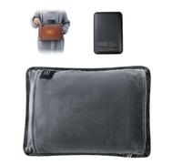 WRQIOO Electric Hand Warmer, Heated Gloves, Portable Heated Hand Muff, USB Heating Gloves with Adjustable Waist Belt, 10000 mAh Power Bank, 3 Heat Settings for Home Office Outdoor