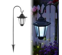 WRQIOO Garden Lights Lamp Post, 70cm Shepherd Hanging Solar Lights Outdoor, Victorian Street Lamp Solar Li-ghts Outdoor Garden with IP44 Waterproof for Porch, Lawn, Courtyard