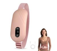 WRQIOO Heat Pad for Period Pain Relief, 9 Heat Levels and 9 Massage Modes Portable Heating Pad, Rechargeable Menstrual Heat Pads with LED Display, Wearable Period Heat Pad Belt for Period Pain Relief