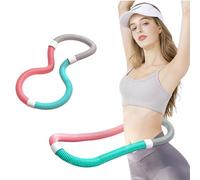WRQIOO Hula Hoop with Weight, Fitness Hula Hoop, Foldable Hula Hoop Made of PVC, Soft Fitness Hoops, Spring H-ula H-OOP with Weight Quiet, Burns Fat Quickly, for Weight Loss for Adults