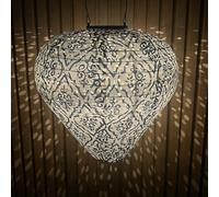 WRQIOO Solar Chinese Lanterns Outdoor, Waterproof Nylon Cloth Japanese Lantern, Hanging Solar Lights Outdoor Garden Lante-rn, So-lar Gard-en Lights Hang-ing, Warm White